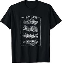 Herb Lady_ Funny Homeopathic Herbal T- Shirt S