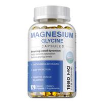 Magnesium Glycinate - Fully Chelated Capsules for Stress, Sedation, Relaxation and Sleep Support with Vitamin D and B6 120