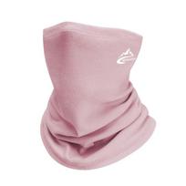 Winter Sports Bandana Running Velvet Thermal Neck Warmer Men Women Ski Hiking Cycling Riding Snowboard Scarf Windproof Headgear rožinė