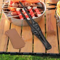 Kitchen Tongs Long 10.6inch Grilling Catering Tools Barbecue Stainless Steel Grill Tweezer for