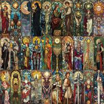 30pc/60pc Painted Glass Tarot Card Series Simple Handheld Art Creative Material Ins Reading Paper Bookmark DIY