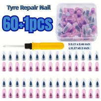 Glue-Free Tubeless Tire Repair Kit - Screw Plug Puncture Fix for Bike/Car/Motorcycle/Scooter, Fast & Easy w/ Durable Metal Tool