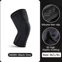 1 Pcs Compression Knee Support Sleeve Elastic Breathable Knee Pads Brace Springs Gym Sports Protector Basketball Volleyball Run M
