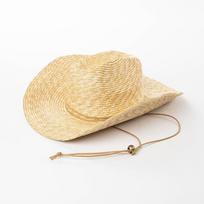 USPOP Summer Straw Cowboy Hat with Wide Brim and Windproof Strap Western Style Sun Hat for Outdoor Travel, M/L Sizes Available M 57cm