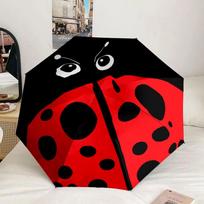 Ladybug Pattern Design Umbrella 90-Frame for Travel, camping, Casual Lightweight Portable Umbrella, Essential for every family Holidays Gift