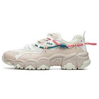 Fila Cat Paw 2.0 Fabric Synthetic Leather Round Toe Lace-Up Low-Top Dad Sneakers Women Sneakers Off-White F12W124144FSW 38