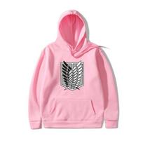 Japanese Anime Graphic Hoodies Attacking Titan Kawaii Attack On Titan Harajuku Sweatshirt S