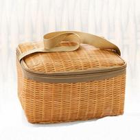 Portable Outdoor Picnic Bag Waterproof Tableware Insulated Thermal Cooler Food Container Basket for Camping Picnic Picnic Basket chaki