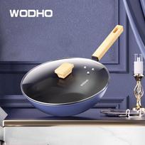 WODHO Luxurious Cast Iron Wok