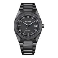 CITIZEN Attesa series 100 meters waterproof fashion style light Quartz titanium strap 39mm men's watch gray dial CB3045-61E mėlyna