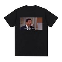 Michael Scott Homage The Office Men's T Shirt Tv Series Oh God Please NO Graphic Short Sleeve T Shirts Cotton Oversized T-shirts S įvairiaspalvis