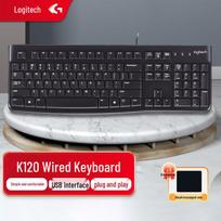 Logitech K120 Wired Office Keyboard with Mouse Pad