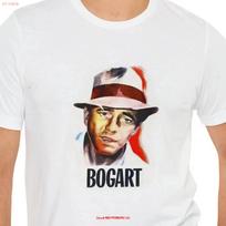 Bogart T Shirt Popular Classic Movie Actor Humphrey Art Gen X long or short sleeves S įvairiaspalvis