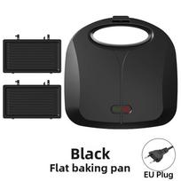 Multifunction Breakfast Sandwich Maker With Mechanical Control For Family Kitchen Black EU
