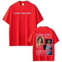 Singer Lana Del Rey Print T Shirt Unisex Women Fashion Hip Hop T-shirt Streetwear Harajuku Casual Short Sleeve Oversized T Shirts S