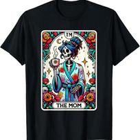 The Mom Tarot Card Skeleton Mama Halloween Mother'S Day T Shirt S įvairiaspalvis
