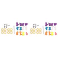 Yoyo Bearing Kit,24 Yoyo Strings,16 Silicone Pads,4 10 Ball Unresponsive Bearing,4 Narrow C Responsive Bearing
