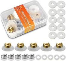 Reversible Seal Tip Gasket for Airless Paint Sprayer Replace 246453 Compatible with Graco Airless Spray Nozzle Copper + Nylon Seal Replacement 25-Pack