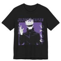 Anime Jujutsu Kaisen Six Eyes Satoru Gojo Graphic TShirt 100Cotton Oversized Shirt Unisex 2026 Unisex Short Sleeve ONeck Y2k New S įvairiaspalvis