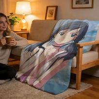 Throw High-Density Short Plush Blanket For Sofa Nap Air-Conditioned Room Soft Skin-Friendly Weathering With You 75x90cm