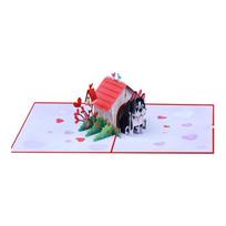 Adorable 3D Popup Dog House Card Easy To Fold And Display Creative 3d Greeting Card As Decoration Or Gift 1