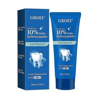 10% Nano Hydroxyapatite Toothpaste (Fluoride Free), Whitening, Remineralizing, Natural, Sensitive Teeth, Xylitol Nano-Hydroxyapatite Toothpaste, Mint 1pc