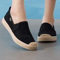 Skechers moteriški laisvalaikio batai su raišteliais ir tinkleliu, įsispiriami EU 38 juoda