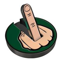 Middle Finger Middle Finger Golf Ball Marker Ball Marker Golf Ball Marker  Golf Cap 1pc