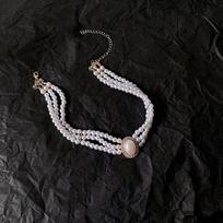 Triple Layer Pearl Temperament Korean Style Choker Jewelry Accessories Rhinestones Women Necklace auksas