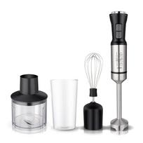 4‑in‑1 Handheld Immersion Blender Egg Whisk Beaker Chopper Bowl Set