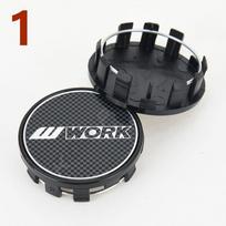 4PCS OD 54MM / ID 50MM Rim Cap WORK EMOTION EQUIP MEISTER VS Logo Wheel Center Cap Wheel Cover Hubcaps