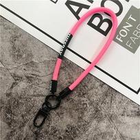Wrist Strap Car Keys Rope Cell Phone Holder Lobster Clasp Lanyard Strap Telephone Chain Phone Lanyard Mobile Phone Bracelet rožinė