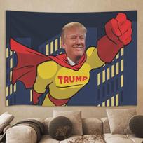 Donald Trump tapestry 75x100 juoda