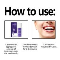 Purple Teeth Whitening Toothpaste Brighten Yellow Teeth Remove Tooth Stain Fresh Breath Dental Cleaning Oral Care Product one size