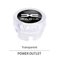 Car Cigarette Lighter Cover Dustproof Decoration Cap For Dacia Logan Sandero Duster Lodgy Spring Jogger Dokker Stepway Bigster