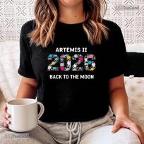 Artemis 2 Back To The Moon 2026 - Future Astronaut Kids Space Tee For Youth M