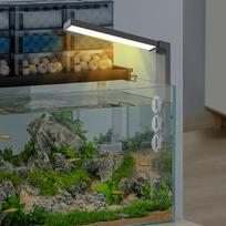 LED Aquarium Light with 3Pcs Suction Cup Bright Lights Bar Fish Tank (5W, Black)