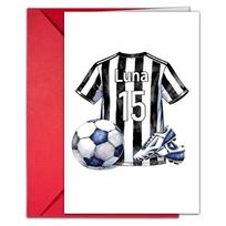 1 Football-Themed Greeting Card Envelope Set, Fan-Exclusive Event Celebration Card T020402242