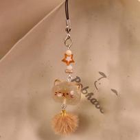 New Acrylic Bowknot Phone Chain Pink Bear Bowknot Sweet Keychain Angel Wing Bag chaki