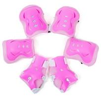 Inline Skatings Skateboard Riding Sports for Roller Skates 6 in 1 Wrist Protective  Protective Gear Elbow Pads Knee Pad rožinė