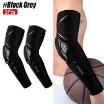 2Pcs/Pair Sport Crashproof Knee Support Pad Elbow Brace Arm Leg Compression Sleeve Outdoor Basketball Football Bicycle Protector M