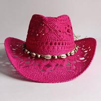 Straw Western Cowboy Hat Double Concave Top for Women Men Classic Vintage Hollow Out Unisex Curled Wide Brim Sun Hat cowboy hat M55-58cm