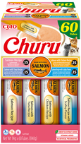 Skanėstas katėms Inaba Churu Salmon, vištiena/lašiša/tunas, 0.014 kg, 60 vnt.