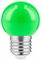 Lemputė GTV LED, B45C, žalia sp., E27, 1 W, 50 lm