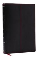 NKJV-NET Parallel New Testament with NET Translators' Notes, Black Leathersoft, Red Letter, Comfort Print