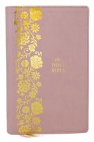 KJV Personal Size Large Print End-of-Verse Reference Bible, Pink Leathersoft, Red Letter, Comfort Print (Thumb Indexed)
