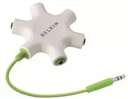 Belkin F8Z274bt RockStar 5 x 3,5mm Jack Audio Splitter balta