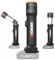 WORX daugiafunkcinė LED lempa, 20V, 120–510 liumenų, WX027.9