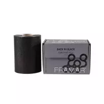 Folija ritinėlyje juodos spalvos Framar Back In Juodas Embossed Roll 12,7cmx100,58 m