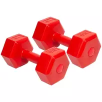 Enero Hantelių rinkinys EB Fit, 2x3kg, raudonas